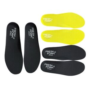 New Balance Fresh Foam Insoles Black and Yellow Mens 10.5